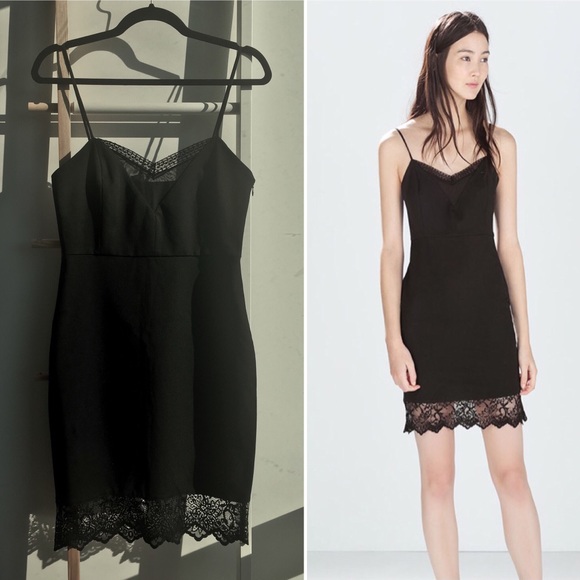 zara spaghetti strap dress